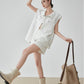 Sleeveless Jacket-Style Vest / High-Waist Short Pants FER0111