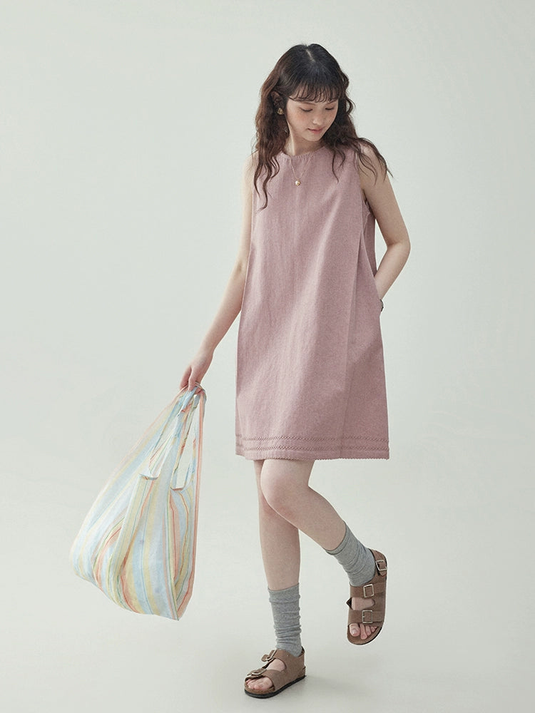 Cotton Sleeveless Dress AMU0014