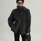 Colorless Wool Middle Coat / Scarf SRS0321