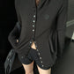 Snap Button Hooded Cardigan YLS1039