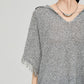 Poncho-Style Summer Knit Top / Half Pants FER0310