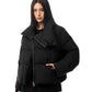 Zipper Stand Collar Short Down Jacket FDR0011