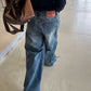Washed Wide Denim Pants CYE0024