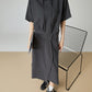 Short-Sleeve Sweatshirt Hoodie / Wrap Skirt FER0278