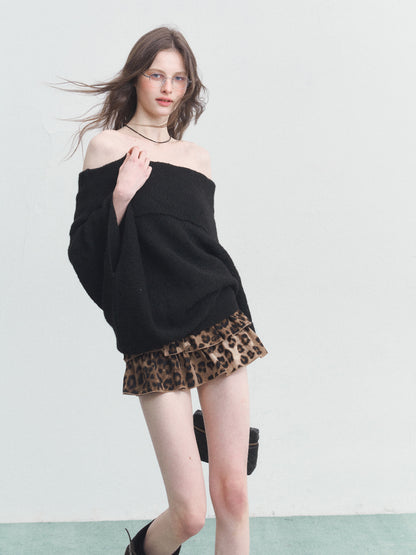 Off-Shoulder Knit Tops SPY0031