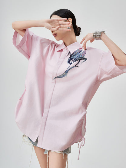 Floral Graphic Short-Sleeve Shirt FER0181