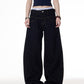 Wide Curved Denim Pants ONP0014