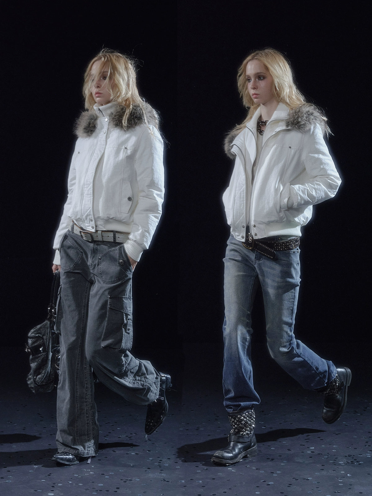 Fur Collar Double Placket Jacket WAT0007