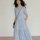 Ribbon Embroidered Sleeveless Long Dress VAS0094