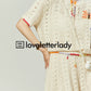 Butterfly Embroidered Knit Tops / Knit Skirts LLA0067