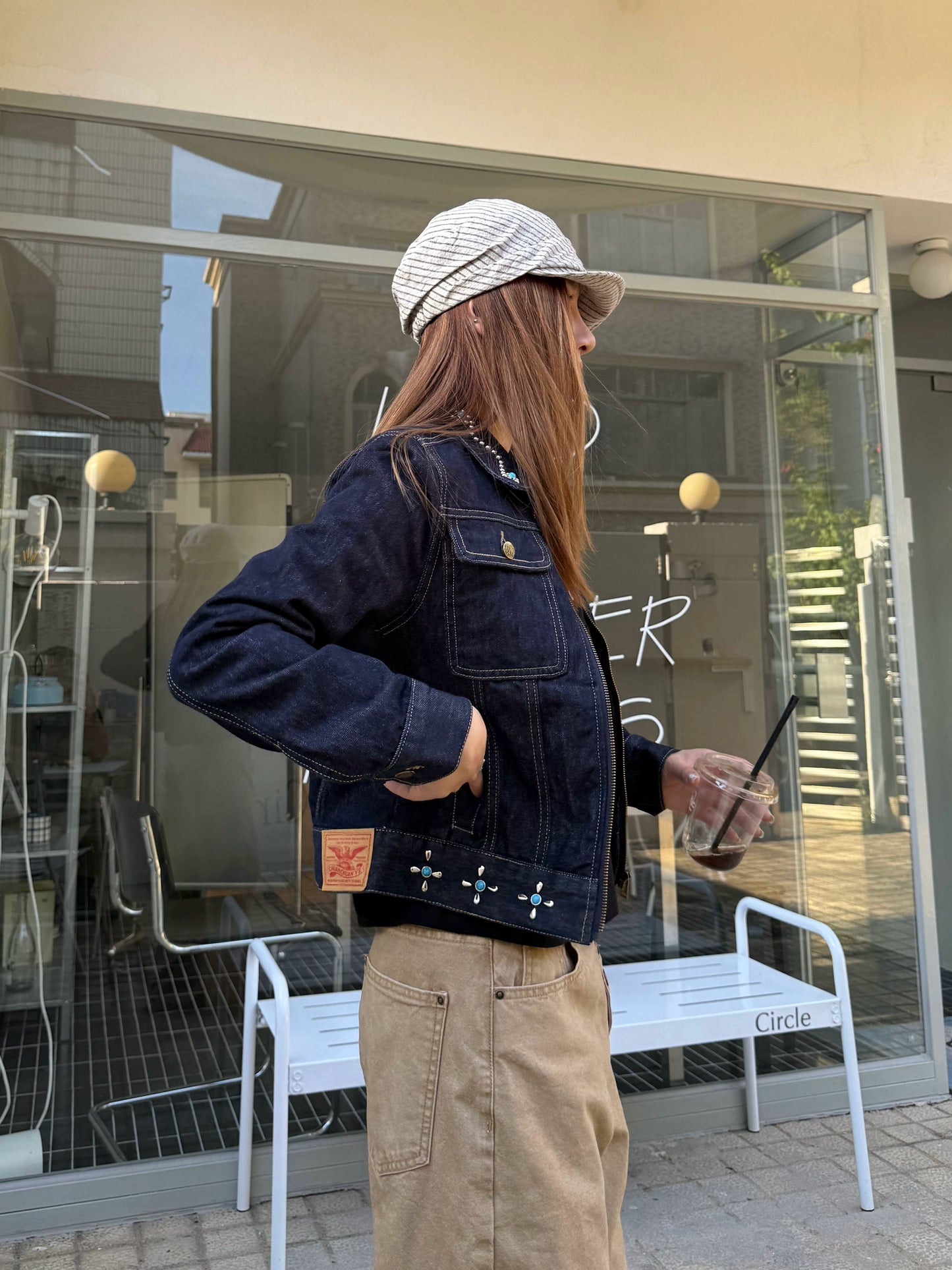 Retro Studded Denim Jacket CYE0020