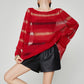 Multi-Border Openwork Oversized Knit FER0364