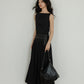 Sleeveless Belt Long Dress VAS0112