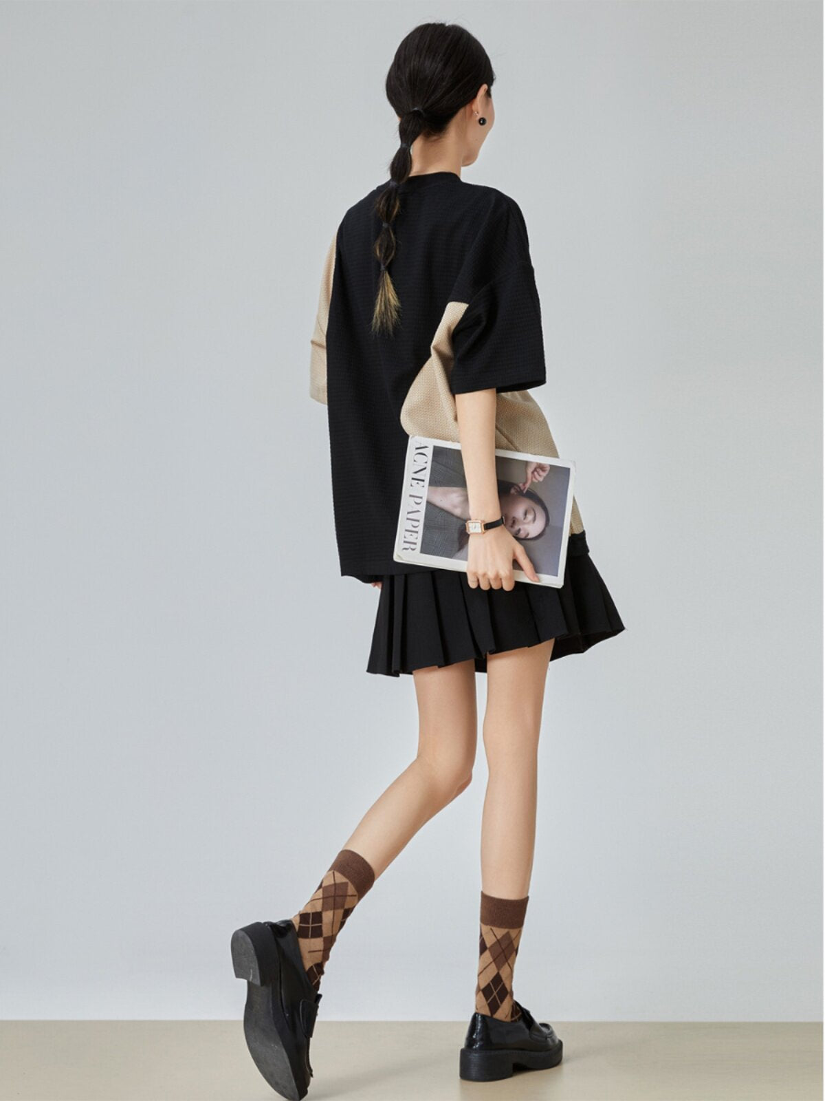 Color Blocking Short Sleeve T-Shirt FER0067