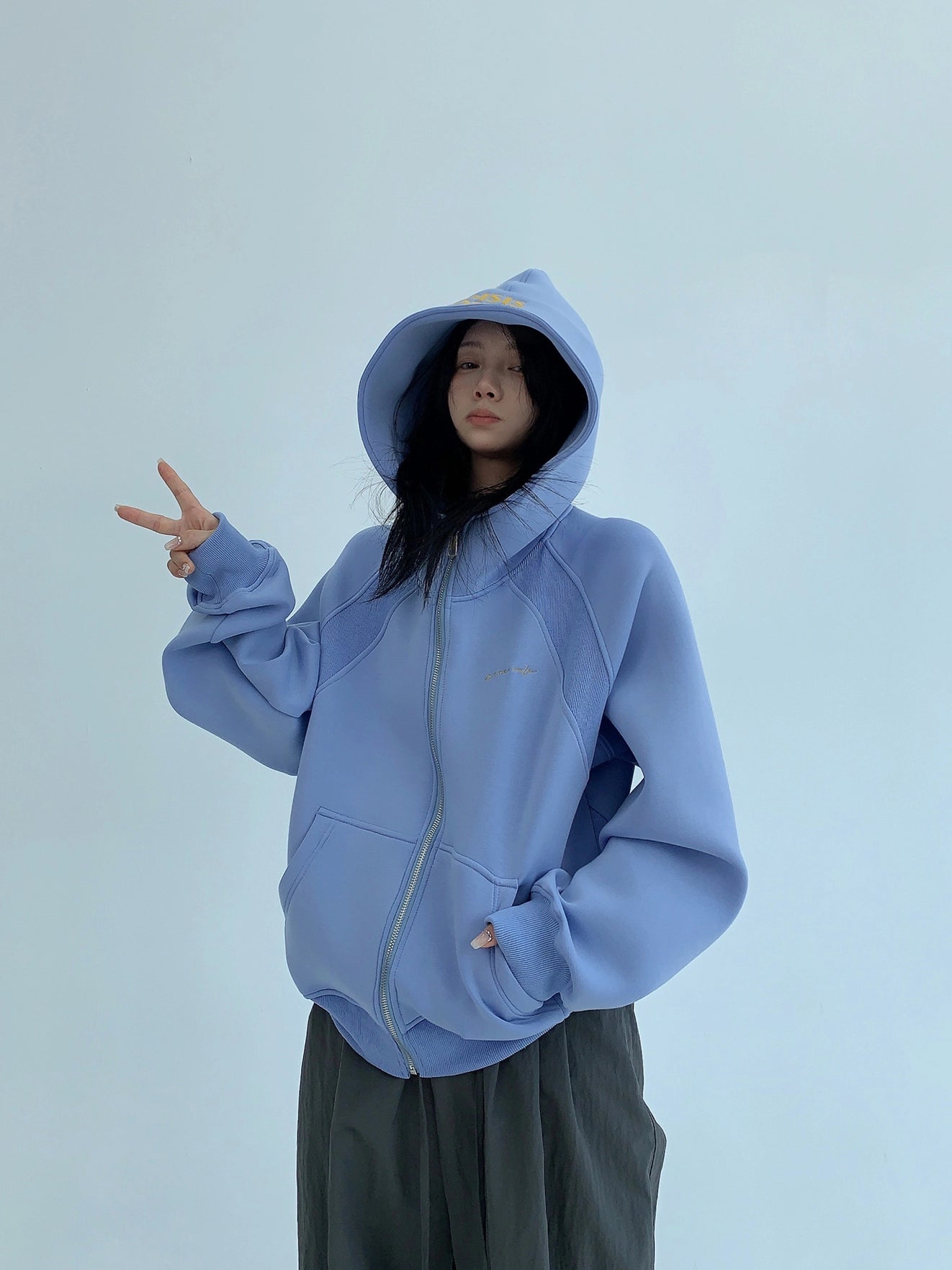 Big Hood Zip Hoodie YLS0938