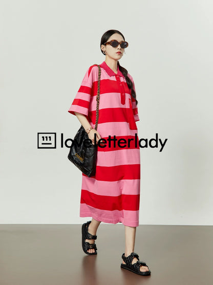 Polo Wide Border Dress LLA0145