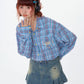 Heart Button Plaid Shirt ZZF0356