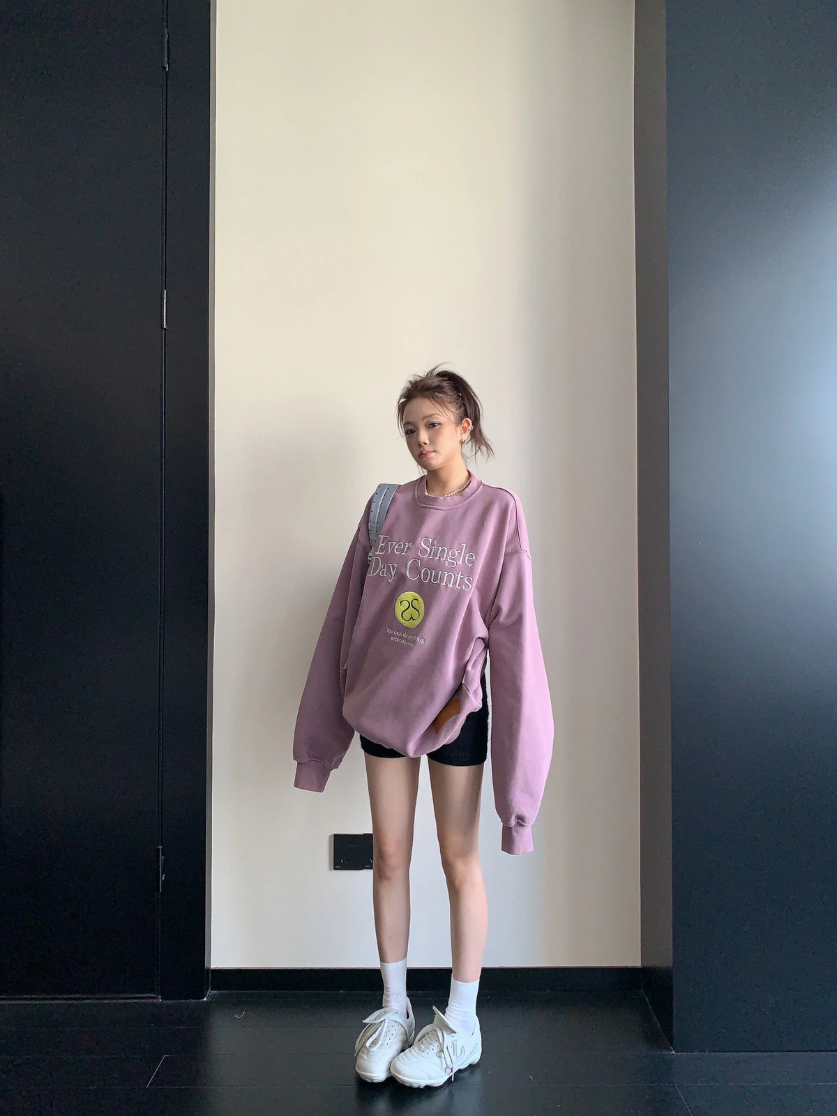 Letter Embroidered Pullover YLS1055