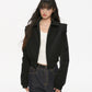 Padded Shoulder Leather Jacket KIP0002