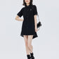 Polo Collar Embroidered Shirt Dress SHN0005