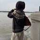 Nordic Pattern Hood Cardigan CYE0011