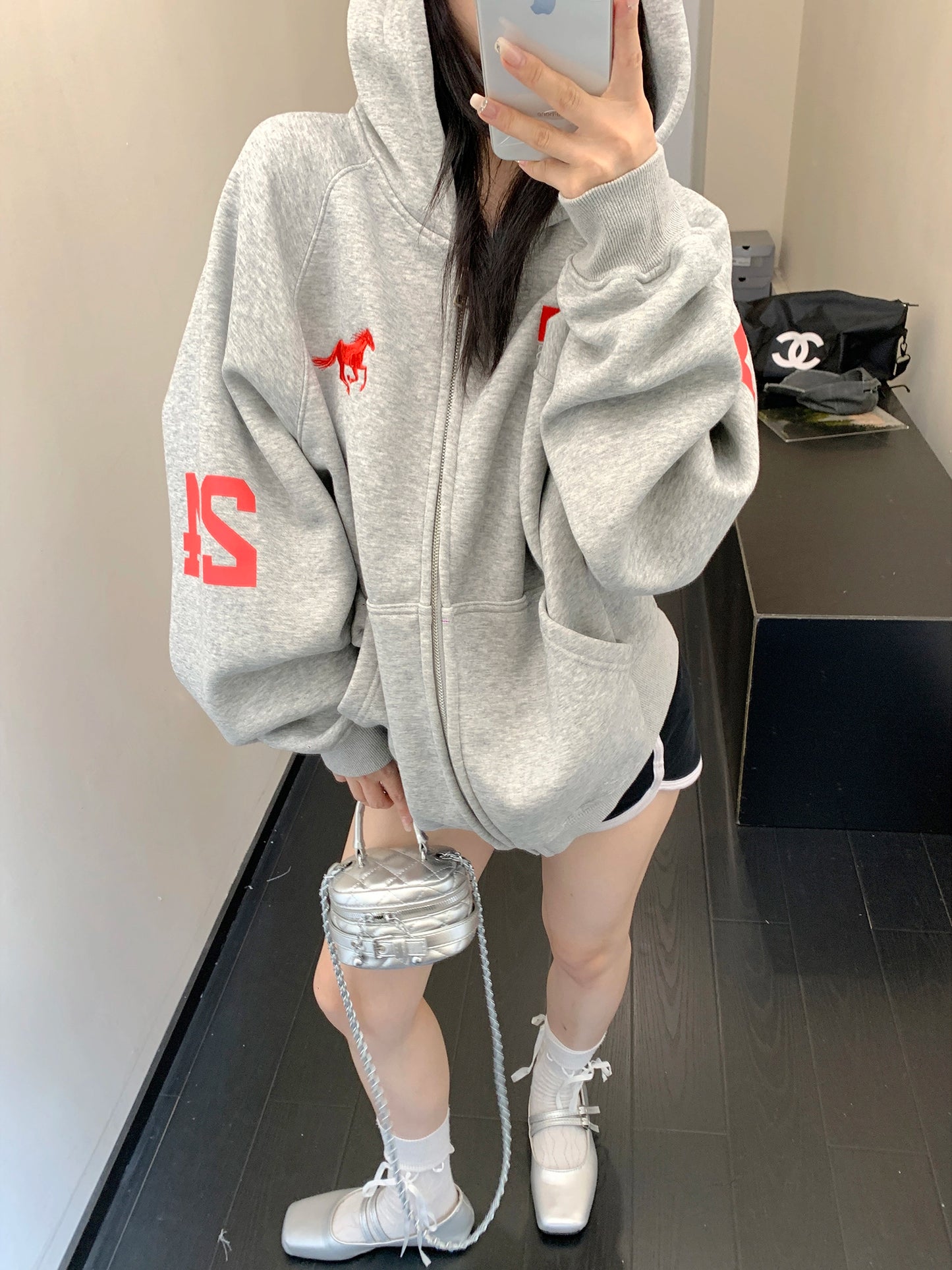Vintage Loose Zip Hoodie YLS0928