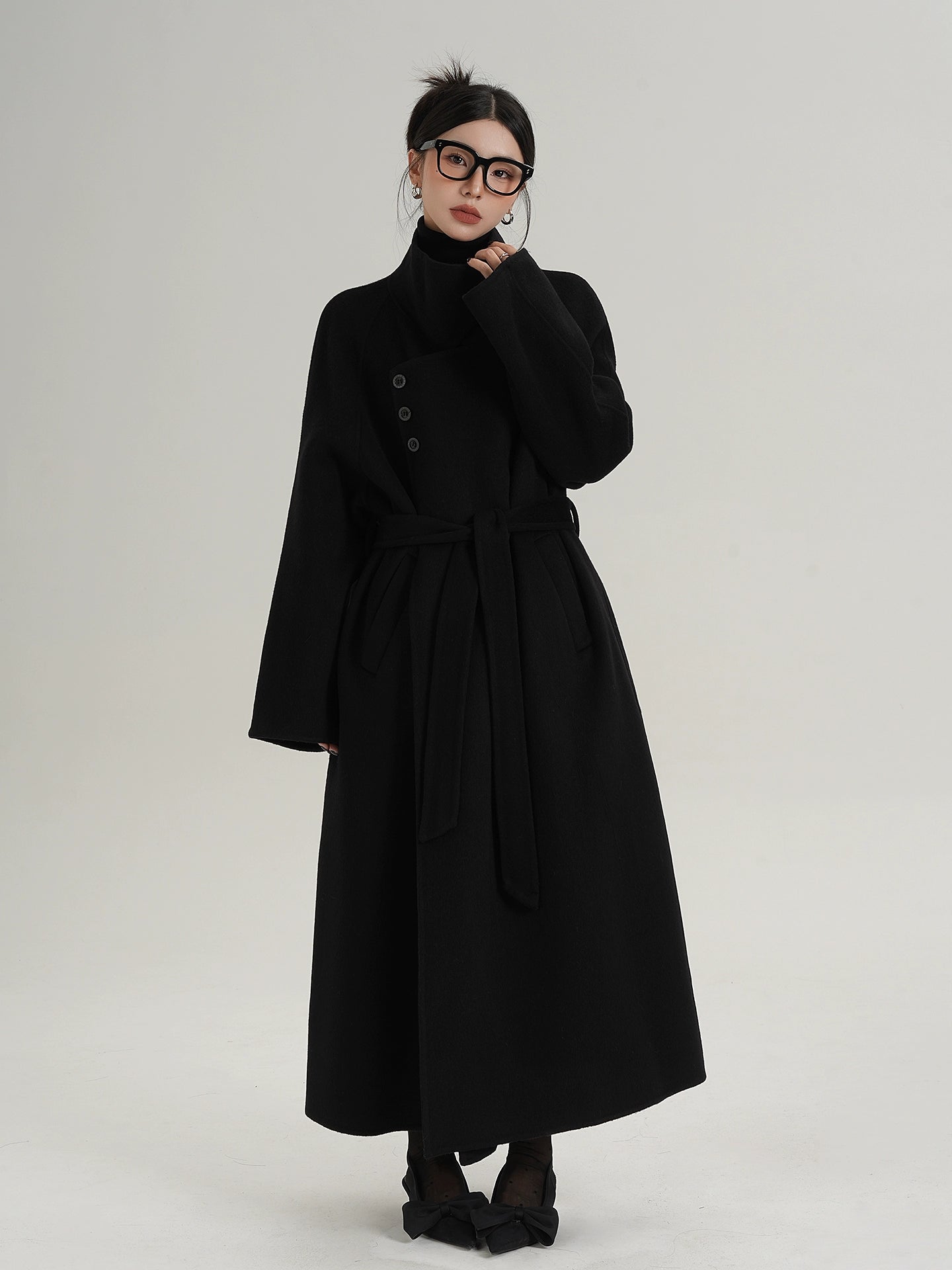 Stand Collar Long Coat SRS0368