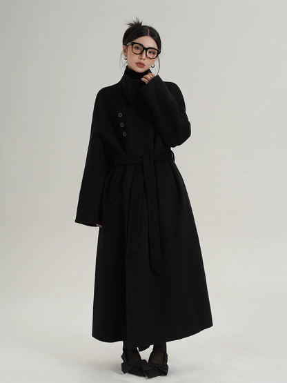Stand Collar Long Coat SRS0368
