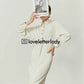 Off White Tight Shirt Dress LLA0322