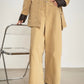 Leather Collar Pocket Shirt / Wide Pants SUY0016