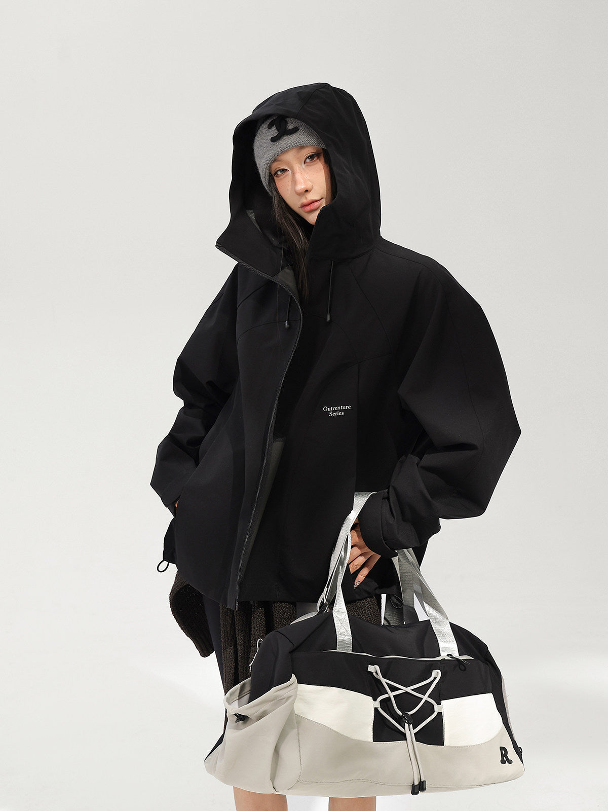 Stand Collar Zip Hoodie ACS0376