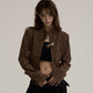 Suede Cropped Jacket ONP0003