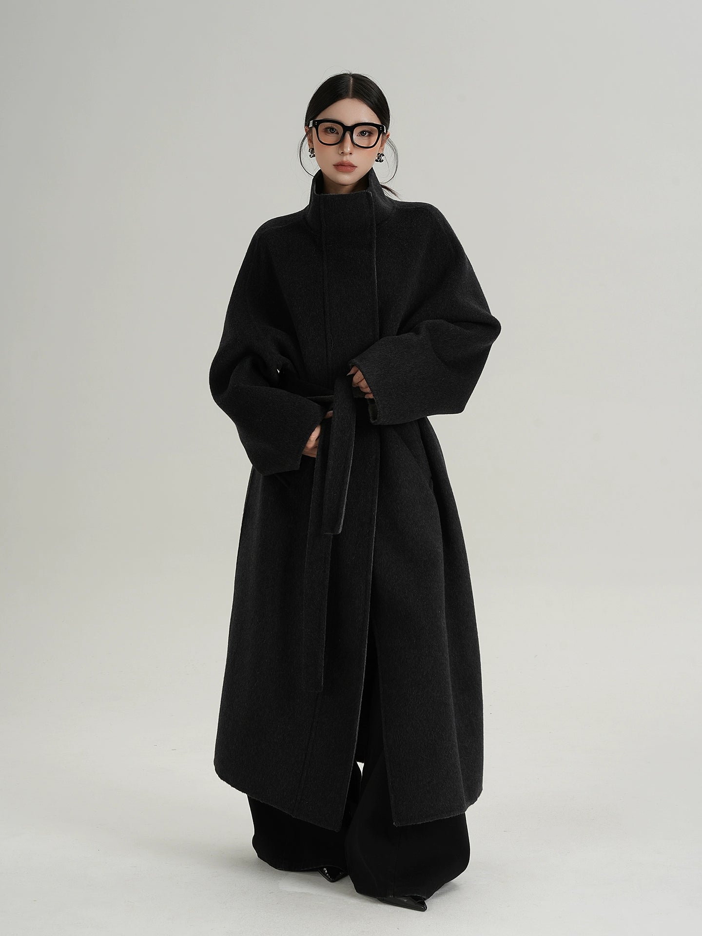 Stand Collar Long Coat SRS0382