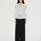 Stripe Long Bow Tie Top  PUC0018