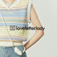 Pastel Summer Knit Vest / Wide Denim Pants LLA0186