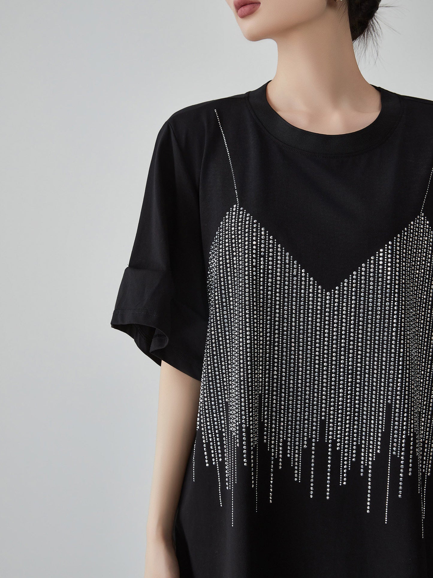 Layered-Style T-Shirt Dress FER0195