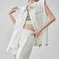 Sleeveless Jacket-Style Vest / High-Waist Short Pants FER0111