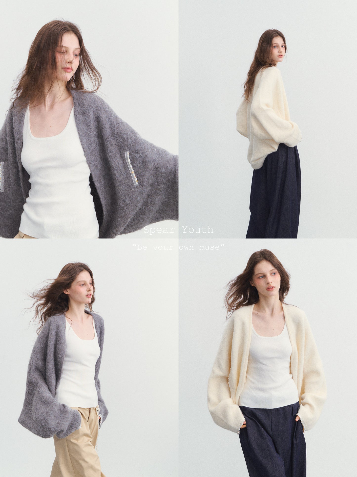 Fluffy Knit Cardigan SPY0036