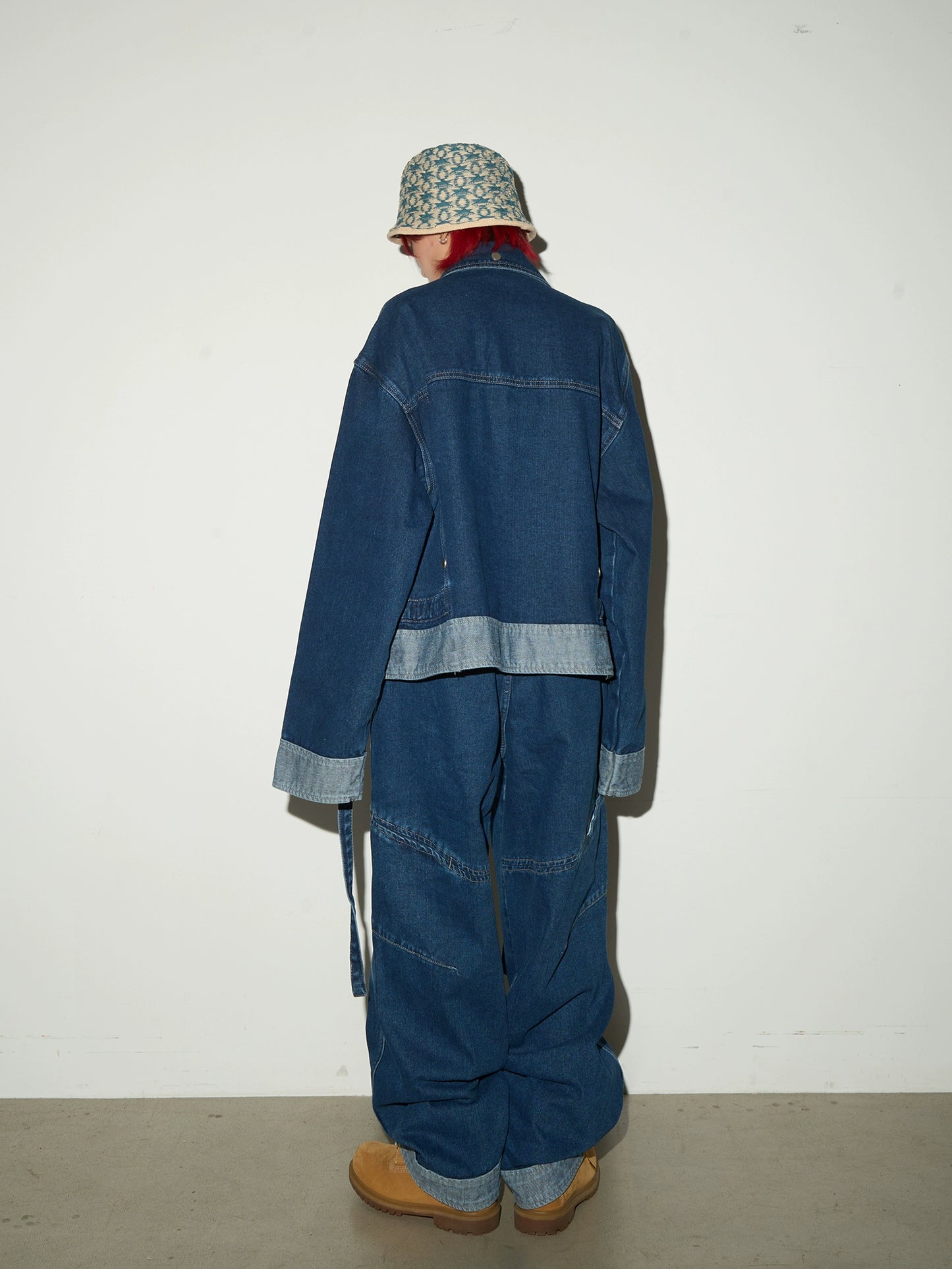 Retro Blue Denim Jacket / Wide Denim Pants MCY0011