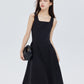 Square-Neck Wide Strap Dress SHN0009