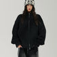 Stand Collar Zip-Up Knit Jacket ACS0389