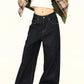 Loose Wide Curve Denim Pants WDZ0032