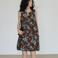Retro Flower Design Sleeveless Dress VAS0102