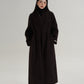V-Neck Wool Long Coat SRS0387