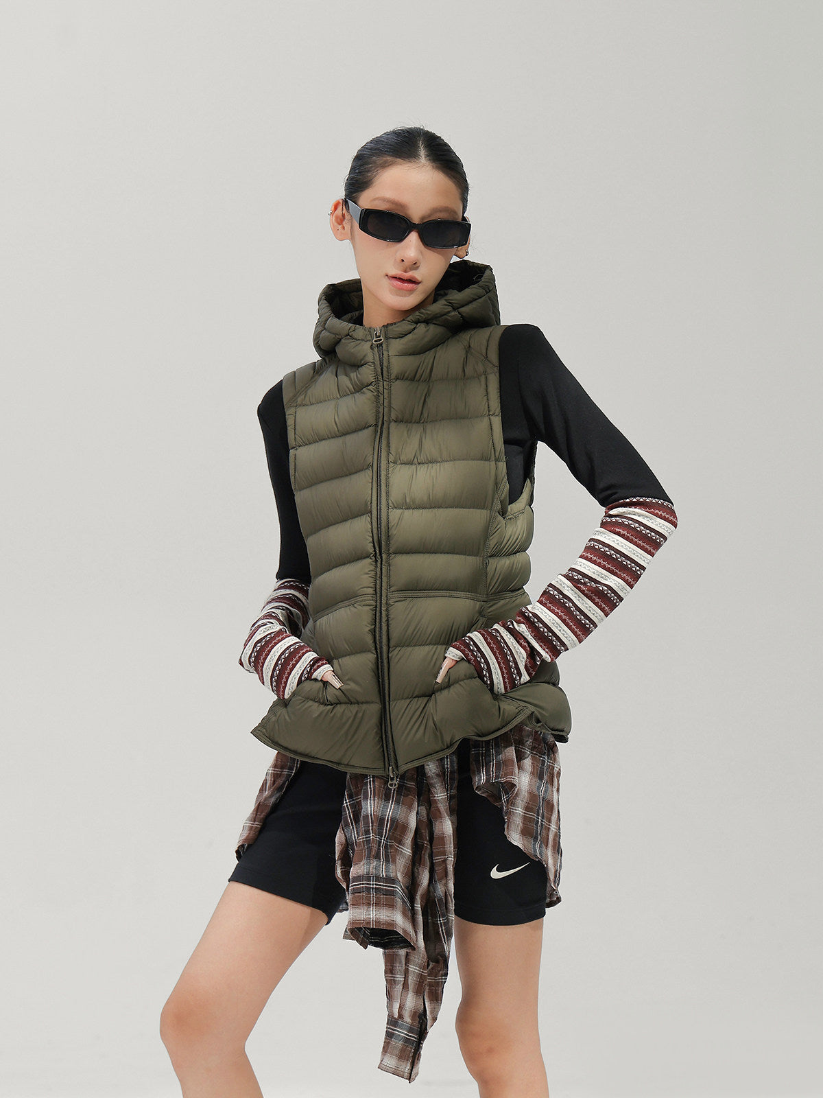 Hooded Down Vest ACS0380