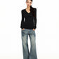 V-Neck Knit Top BGS0054