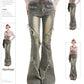 Fringe Flared Denim Pants RHP0008