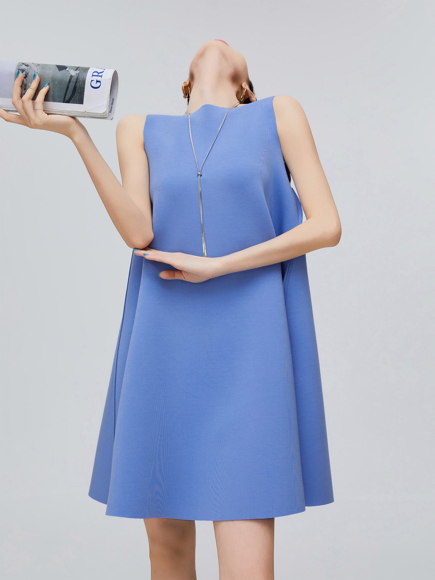 Back Ribbon Sleeveless Mini Dress FER0306