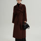 Stand Collar Red Tweed Coat SRS0317