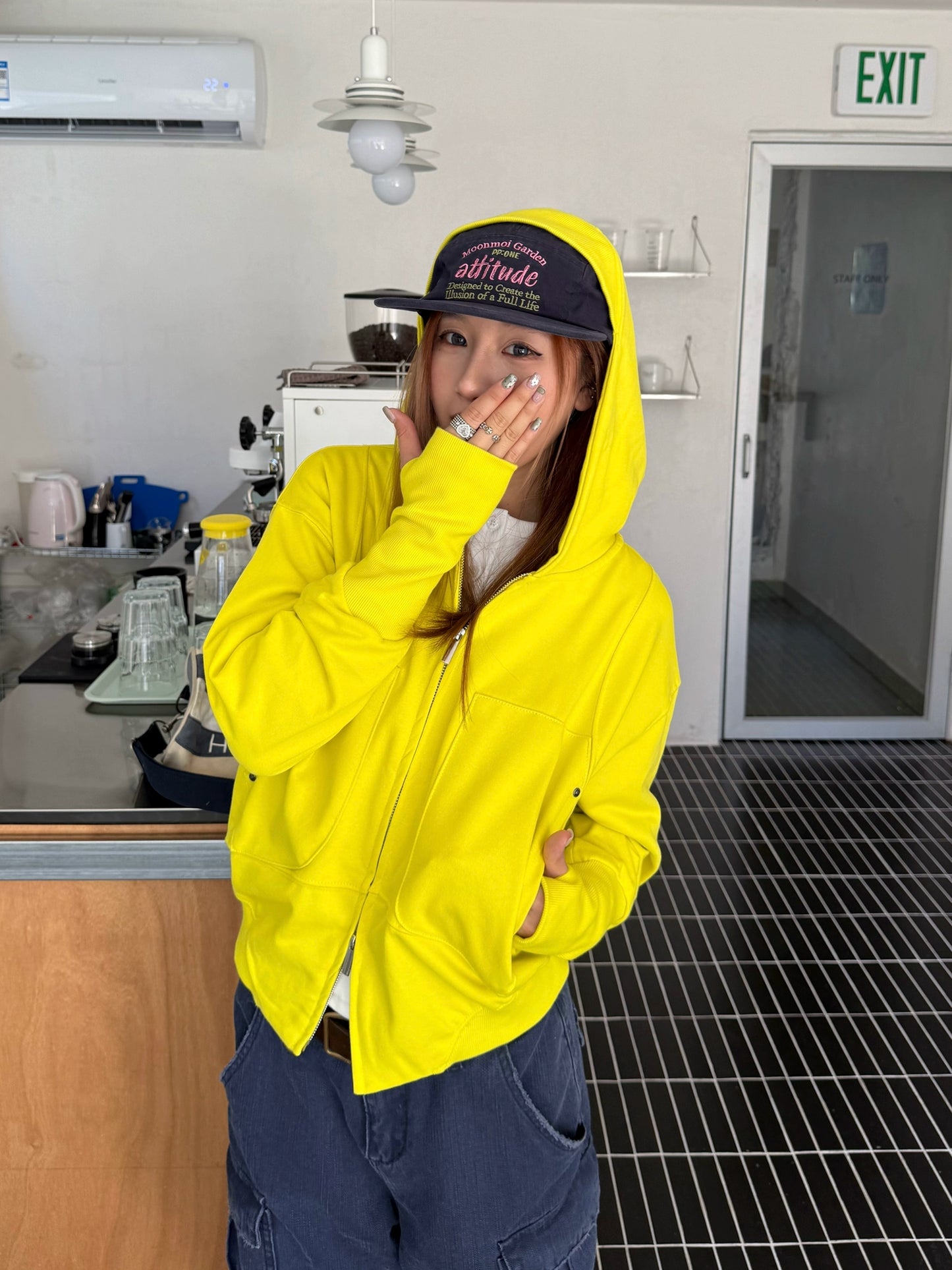 Big Pocket Double Zip Hoodie CYE0037
